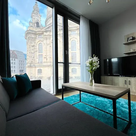 Panoramastudio Mit Blick Zur Frauenkirche Dresden Exterior foto